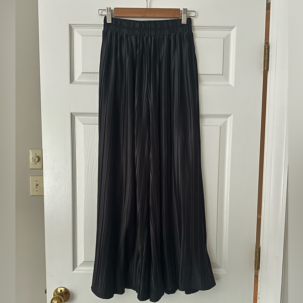 Elegant Black Pleated Pants